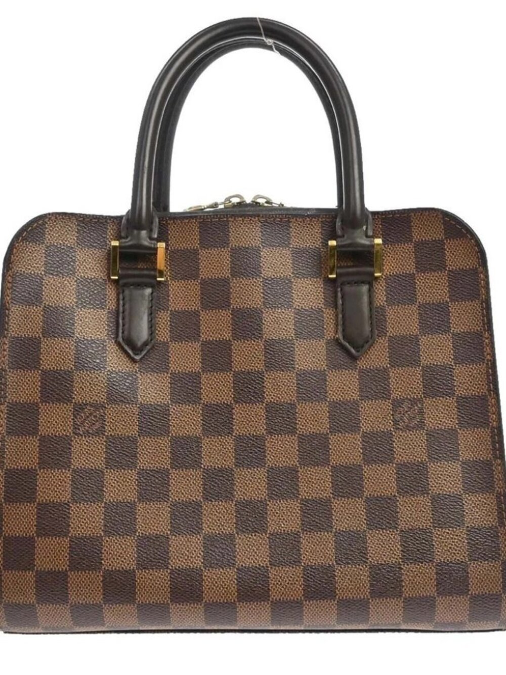 LOUIS VUITTON TRIANA HANDBAG DAMIER CANVAS EBENE